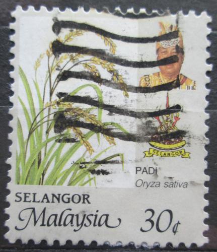 Poštová známka Malajsie, Selangor 1986 Rýže Mi# 135 A