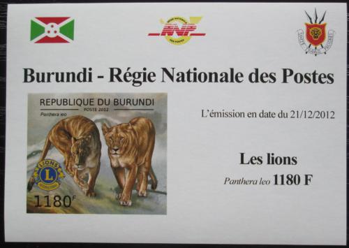 Poštová známka Burundi 2012 Levy neperf. DELUXE Mi# 2828 B Block