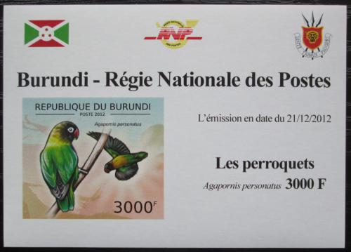 Potov znmka Burundi 2013 Papouk krabokov neperf. DELUXE Mi# 2816 B Block