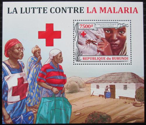 Poštová známka Burundi 2013 Boj proti malárii Mi# Block 356 Kat 9€