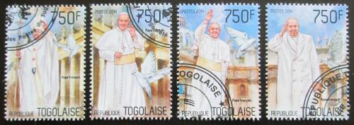 Poštovní známky Togo 2014 Papež František Mi# 5777-80 Kat 12€ - zväèši� obrázok