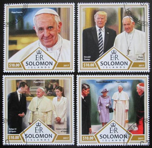 Poštové známky Šalamúnove ostrovy 2017 Papež František Mi# 4627-30 Kat 12€
