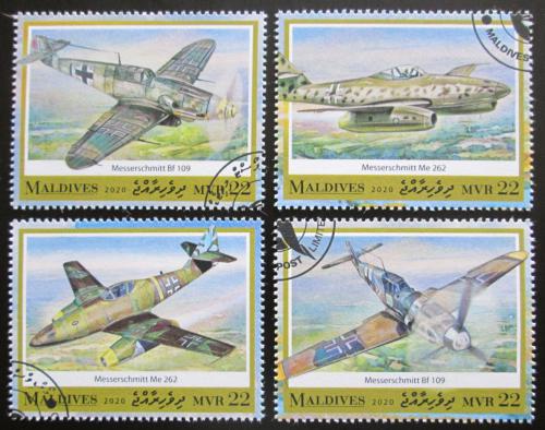 Poštové známky Maldivy 2020 Lietadla 2. svìtové války Mi# N/N