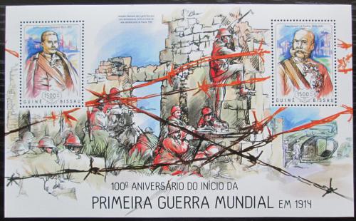 Poštové známky Guinea-Bissau 2014 První svìtová válka Mi# Block 1243 Kat 12€