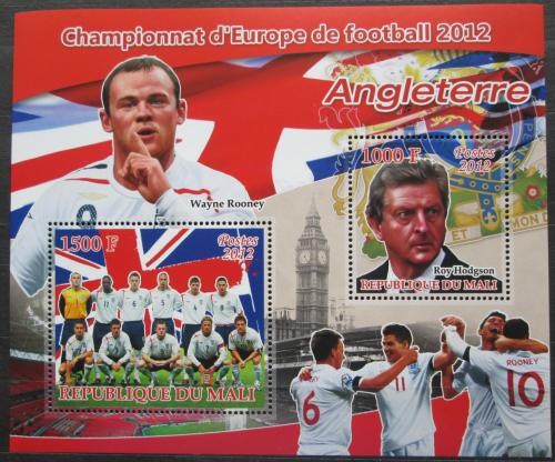 Poštové známky Mali 2012 ME ve futbale, tým Anglie Mi# N/N