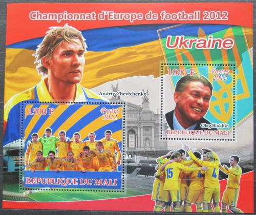 Poštové známky Mali 2012 ME ve futbale, tým Ukrajina Mi# N/N