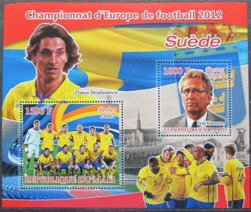 Poštové známky Mali 2012 ME ve futbale, tým Švédsko Mi# N/N