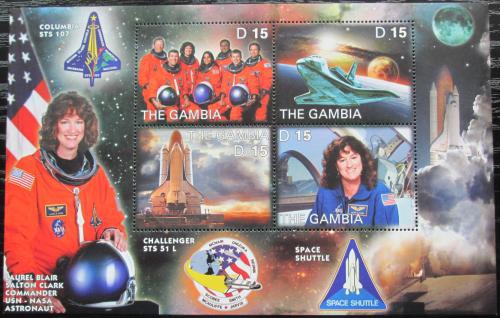 Poštové známky Gambia 2003 Let raketoplánu Columbia Mi# 4929-32