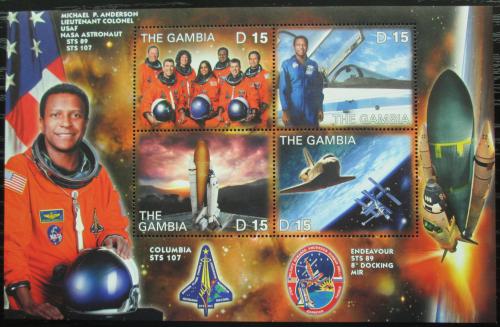 Poštové známky Gambia 2003 Let raketoplánu Columbia Mi# 4937-40