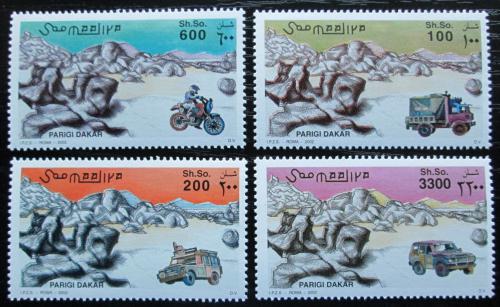 Poštové známky Somálsko 2002 Rallye Paøíž-Dakar TOP SET Mi# 967-70 Kat 18€