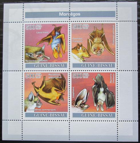 Poštové známky Guinea-Bissau 2007 Netopiere Mi# 3628-31 Kat 8€