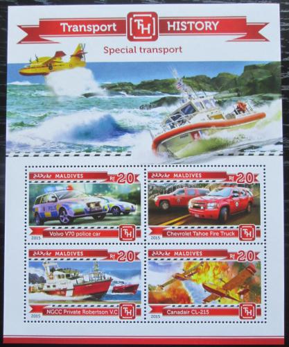 Poštové známky Maldivy 2015 Záchranné složky Mi# 5515-18 Kat 10€