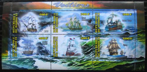 Poštové známky Džibutsko 2013 Plachetnice Mi# N/N