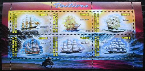 Poštové známky Džibutsko 2013 Plachetnice Mi# N/N