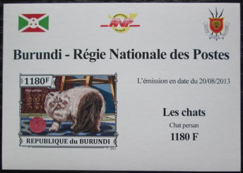 Potovn znmka Burundi 2013 Koka persk neperf. DELUXE Mi# 3249 B Block