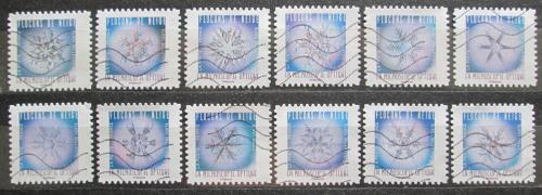 Poštové známky Francúzsko 2018 Snìhové vloèky Mi# 7173-84 Kat 21.50€
