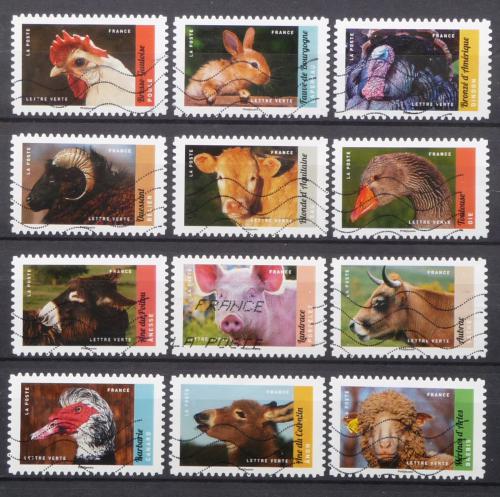 Poštové známky Francúzsko 2017 Domácí zvíøata Mi# 6681-92 20€