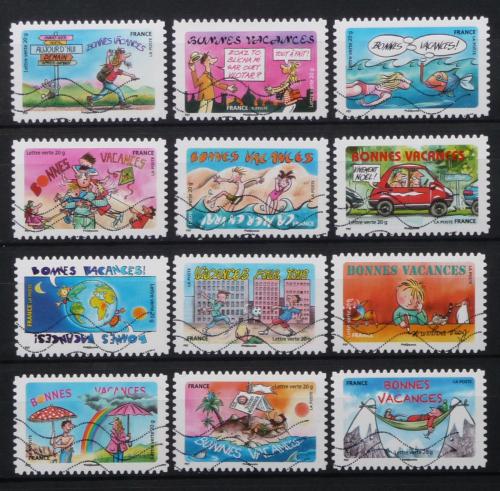 Poštové známky Francúzsko 2015 Prázdniny Mi# 6162-73 18€