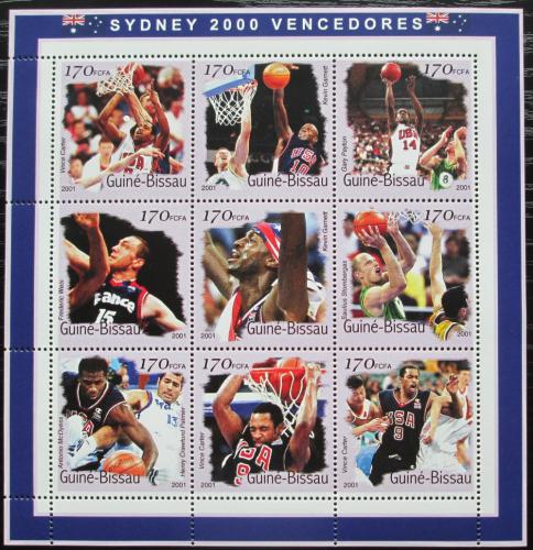 Poštové známky Guinea-Bissau 2001 LOH Sydney, basketbal Mi# 1297-1305