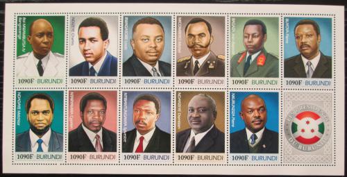 Poštové známky Burundi 2012 Prezidenti a králové Mi# N/N