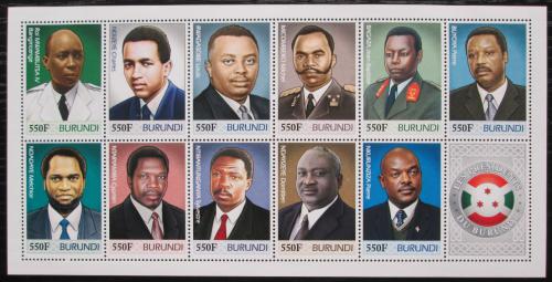 Poštové známky Burundi 2012 Prezidenti a králové Mi# N/N