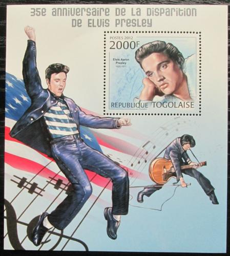 Poštová známka Togo 2012 Elevys Presley Mi# Block 729 Kat 8€ 