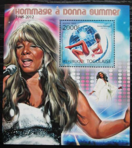 Poštová známka Togo 2012 Donna Summer, zpìvaèka Mi# Block 735 Kat 8€