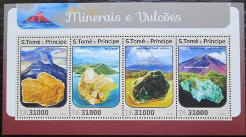 Poštové známky Svätý Tomáš 2016 Minerály a sopky Mi# 6816-19 Kat 12€
