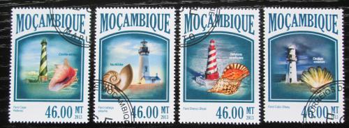 Poštové známky Mozambik 2013 Mušle a majáky Mi# 6797-6800 Kat 11€