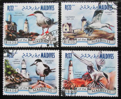 Poštové známky Maldivy 2014 Rybáci a majáky Mi# 5470-73 Kat 11€