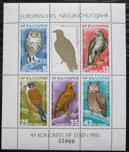 Poštové známky Bulharsko 1980 Vtáci Mi# Block 105 Kat 50€