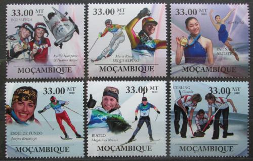 Potov znmky Mozambik 2010 Slavn sportovkyn, zimn sport Mi# 3752-57 Kat 10