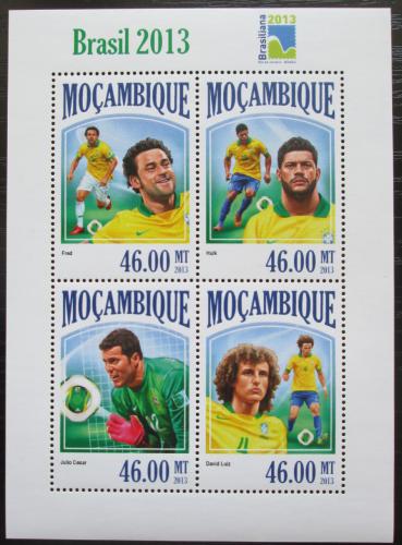 Poštové známky Mozambik 2013 Konfederaèní pohár, futbal Mi# 6932-35 Kat 11€