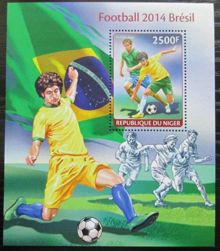 Poštová známka Niger 2014 MS ve futbale Mi# Block 288 Kat 10€