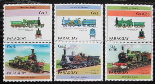 Potov znmky Paraguaj 1984 Anglick lokomotvy Mi# 3779-84