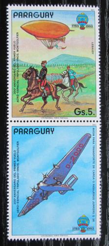 Potov znmka Paraguaj 1984 Histria letectvo Mi# 3704 Kat 5 