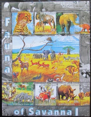 Poštové známky Kirgizsko 2004 Fauna savany Mi# N/N