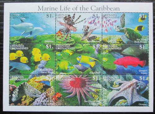 Potov znmky Grenada Gren. 1995 Morsk fauna Mi# 2021-29 Kat 10