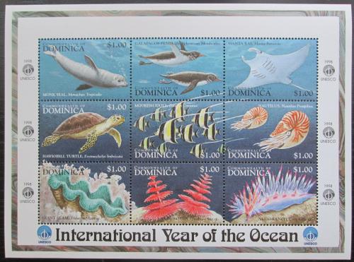 Potov znmky Dominika 1998 Morsk fauna Mi# 2583-91 - zvi obrzok