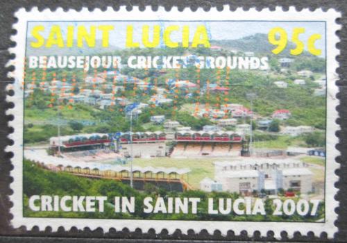 Poštová známka Svätá Lucia 2007 Høištì na kriket Mi# 1263
