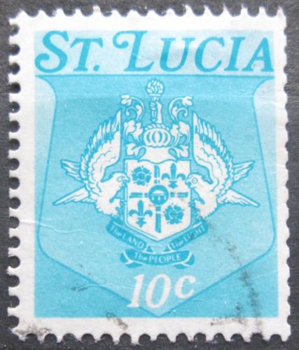 Poštová známka Svätá Lucia 1973 Štátny znak Mi# 327 X
