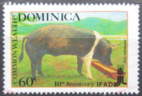 Poštová známka Dominika 1988 Prase Mi# 1118