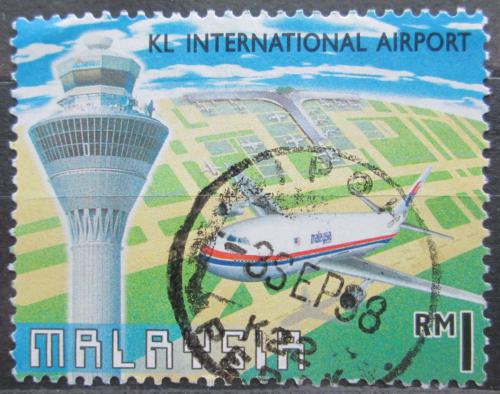 Poštová známka Malajsie 1998 Lietadlo Airbus A 330 Mi# 693