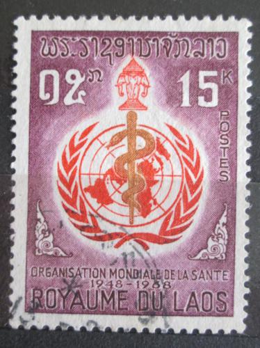 Poštová známka Laos 1968 WHO, 20. výroèie Mi# 230