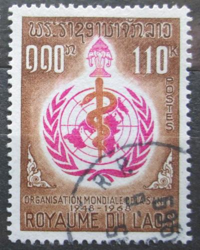 Poštová známka Laos 1968 WHO, 20. výroèie Mi# 233