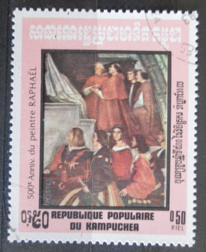 Poštová známka Kambodža 1983 Umenie, Raffael Mi# 481