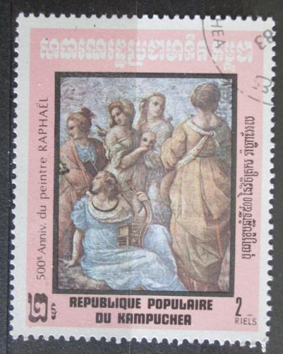 Poštová známka Kambodža 1983 Umenie, Raffael Mi# 485