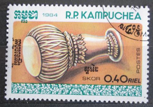 Poštová známka Kambodža 1984 Hudební nástroj Skor Mi# 607
