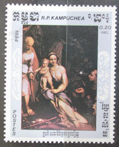 Poštová známka Kambodža 1984 Umenie, Correggio Mi# 620