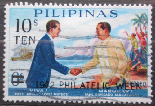 Potovn znmka Filipny 1972 Nvtva mexickho prezidenta petisk Mi# 1044